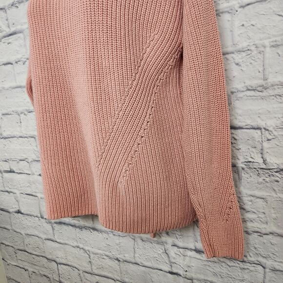 Lucky Brand Sweater Womens Size Medium Lace-Up Back - Picture 4 of 13